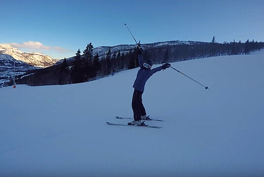 Læs om 3.u med Idræt på skitur